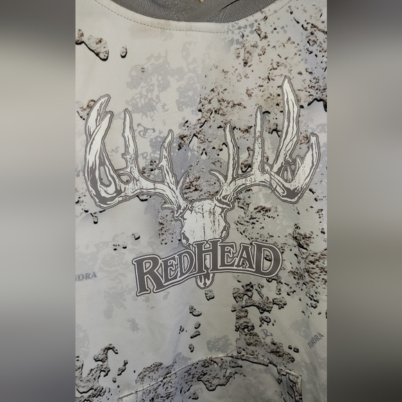 RedHead Kids Camouflage Hoodie in Gray and White Size 14-16 - Picture 2 of 6